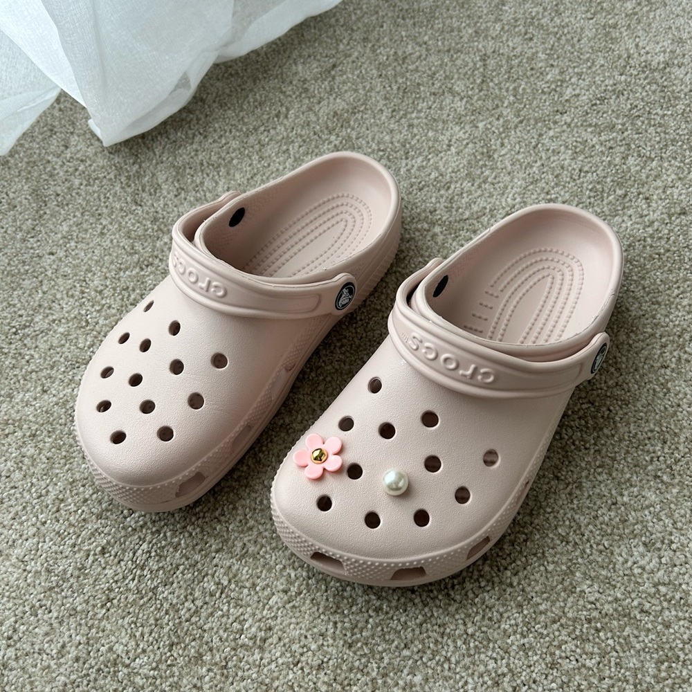 CROCS Pink Water Shoes with Ventilation Holes